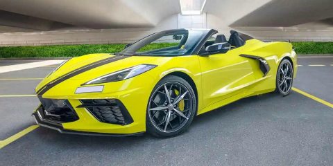 Chevy Chevrolet Corvette C8 for rent in Dubai. Corvette rental exotic supercar for hire dubai