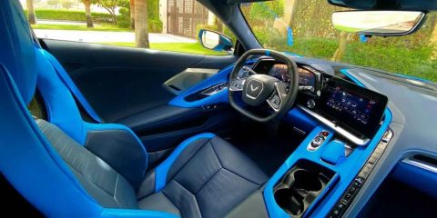 Chevy Chevrolet Corvette C8 for rent in Dubai. Corvette rental exotic supercar for hire dubai
