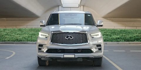 Rent a car in Dubai big Family Suv for hire in Dubai and Abu Dhabi - Infinity qx80 ideal family SUV