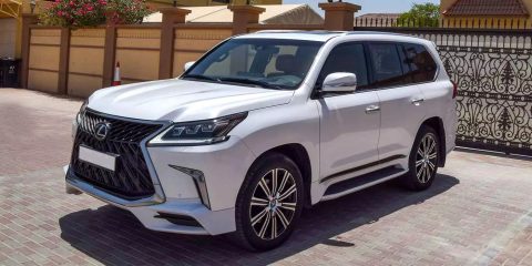 Rent a car Dubai and Abu Dhabi Lexus 570S big SUV for your family