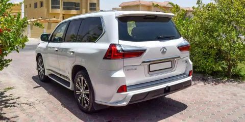 Rent a car Dubai and Abu Dhabi Lexus 570S big SUV for your family