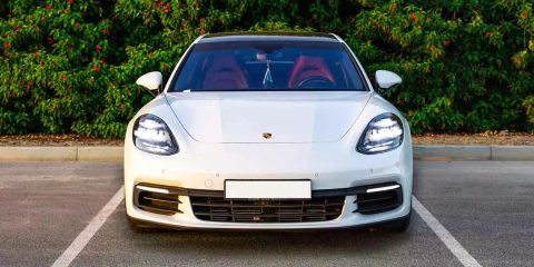 Rent a Porsche Panamera Luxury Sport dream car for hire in Dubai and Abu Dhabi