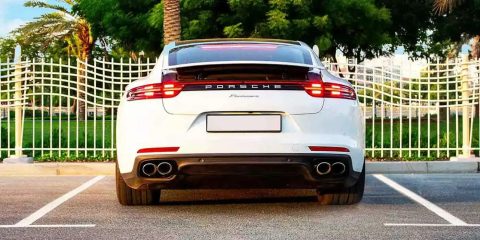Rent a Porsche Panamera Luxury Sport dream car for hire in Dubai and Abu Dhabi