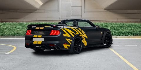 Rent a car in Dubai and Abu Dhabi from Volocar - Ford Mustang and Ford Bronco for hire - car rental muscle car american car