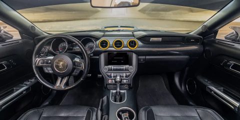 Rent a car in Dubai and Abu Dhabi from Volocar - Ford Mustang and Ford Bronco for hire - car rental muscle car american car