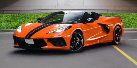 Chevy Chevrolet Corvette C8 for rent in Dubai. Corvette rental exotic supercar for hire dubai