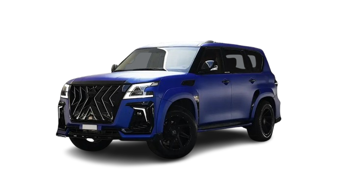 1711194714NISSAN_PATROL_-_BLUE_+_ORANGY-removebg-preview Nissan Patrol Nissmo KIT - Modified Nissan Patrol - Tiffany - Yellow - Red - Blue - Black -Grey -Family - SUV - car rental from Volocar