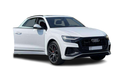 Rent a cheap affordable car economy car for hire in Dubai and Abu Dhabi from Volocar - Audi Q8 rental