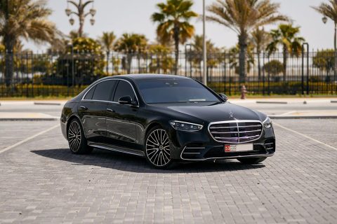 Mercedes S Class limousine luxury car for rent in Dubai