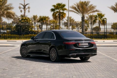 Mercedes S Class limousine luxury car for rent in Dubai