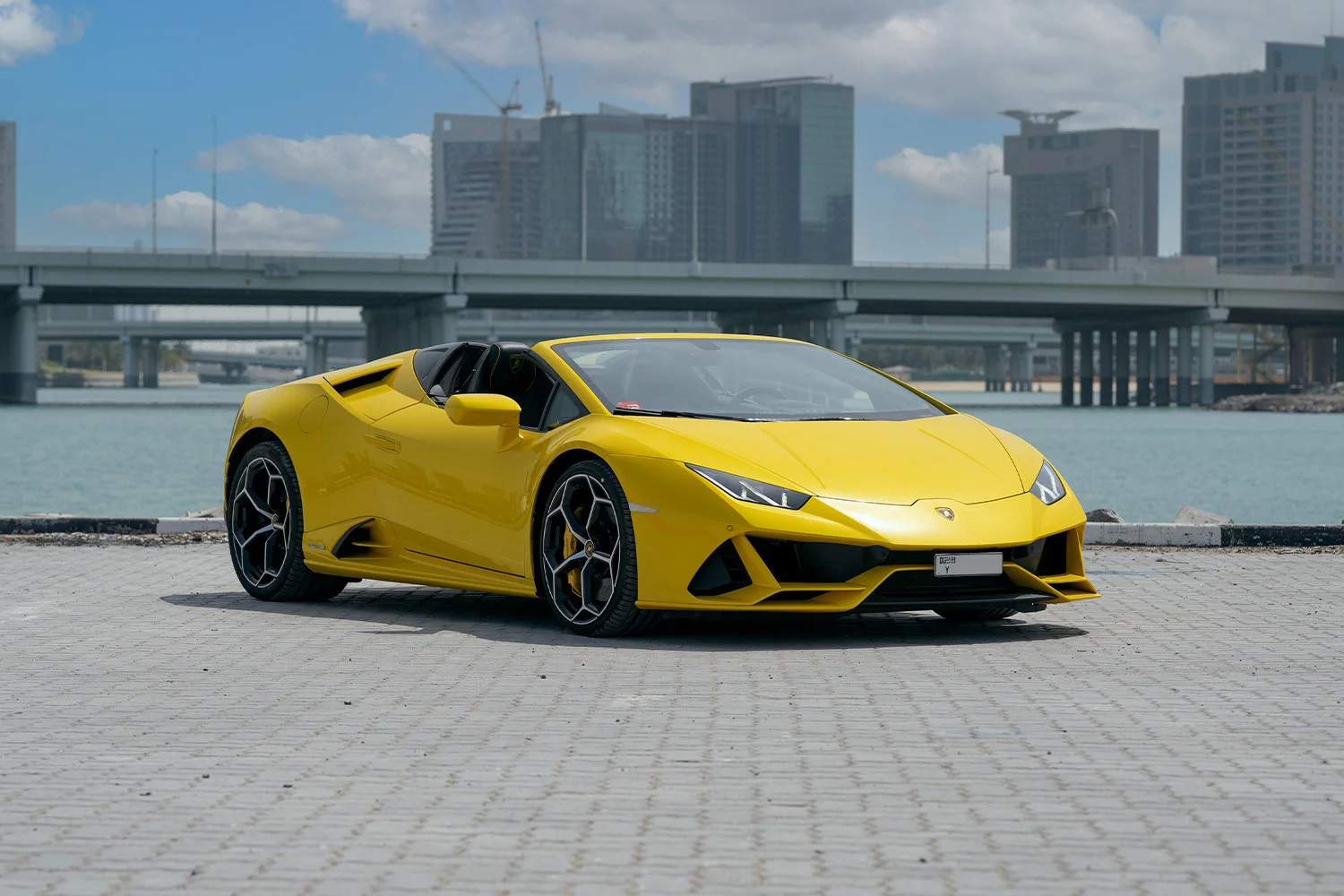Volocar-Rent-Lamborghini-Huracan-EVO-Spyder-In-Dubai-1 Lamborghini Huracan Evo Spyder Top rental car in Dubai, Downtown, JBR, Marina, Supercar, Rent a car in Dubai, Abu Dhabi, Sports SUV, no deposit
