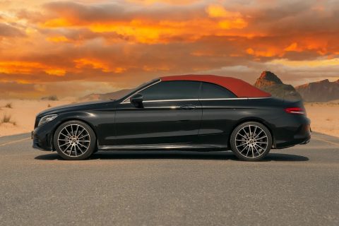 Rent a car in Dubai and Abu Dhabi from Volocar Mercedes C Cabriolet