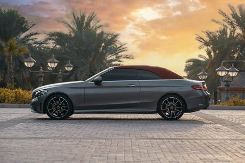 Rent a car in Dubai and Abu Dhabi from Volocar Mercedes C Cabriolet
