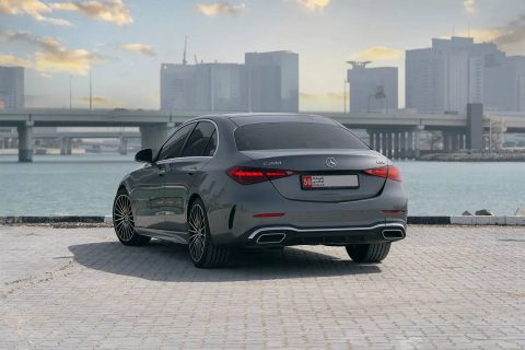 Mercedes C200 rent a car in Dubai and Abu Dhabi with full insurance and no deposit