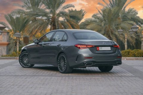 Mercedes C200 rent a car in Dubai and Abu Dhabi with full insurance and no deposit