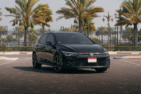 Golf 7, Golf 8, Golf GTI, Car for rent, low price, affordable, Rent in Dubai, powerful hatchback, no deposit
