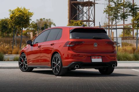 Golf 7, Golf 8, Golf GTI, Car for rent, low price, affordable, Rent in Dubai, powerful hatchback, no deposit