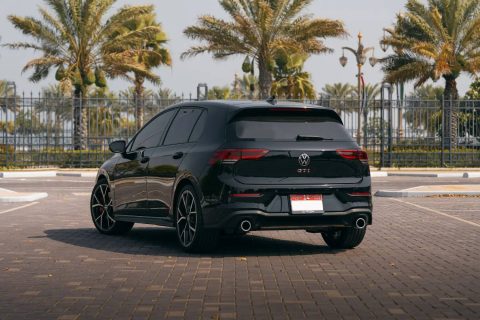 Golf 7, Golf 8, Golf GTI, Car for rent, low price, affordable, Rent in Dubai, powerful hatchback, no deposit