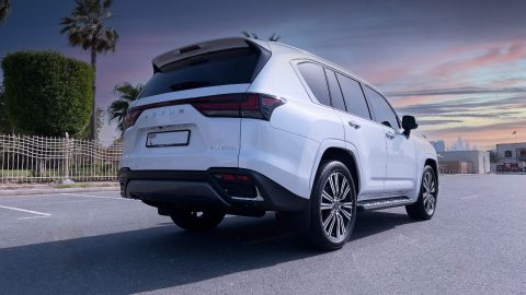Rent a car Dubai and Abu Dhabi Lexus LS600 big SUV for your family