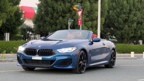 BMW 850I for rent in Dubai and Abu Dhabi - cheap affordable supercar dream car convertible