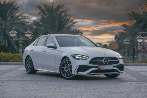 Mercedes C200 rent a car in Dubai and Abu Dhabi with full insurance and no deposit