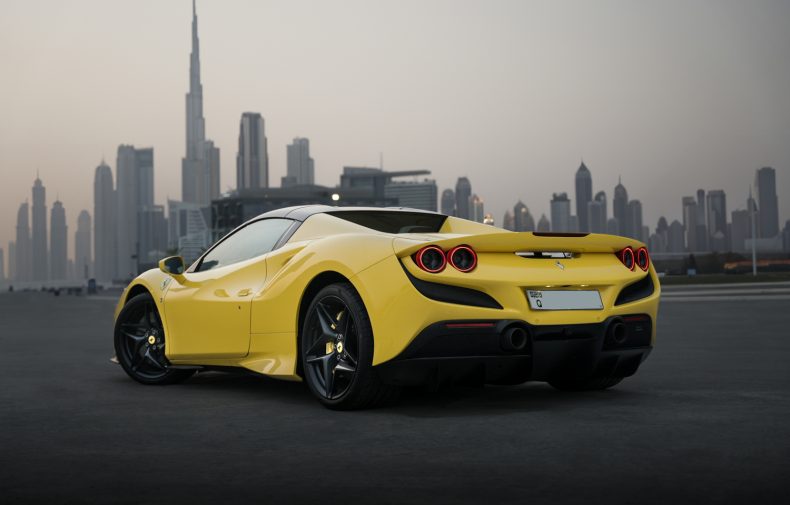 Ferrari F8 spyder convertible Rent a car Exotic rent a car in Dubai and Abu Dhabi from Volocar - dream supercar rental